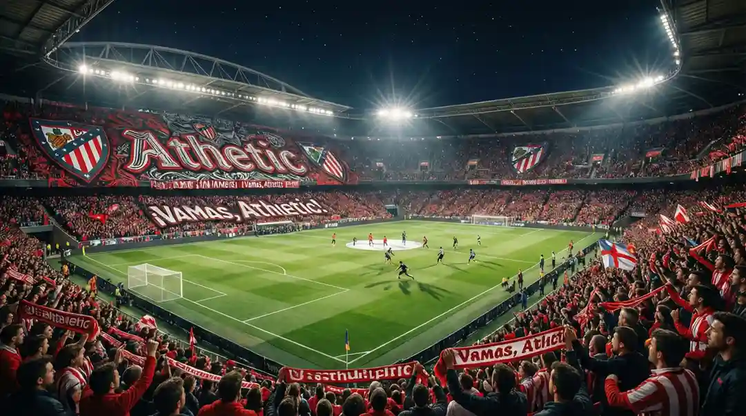 San Mamés lleno durante un partido de Copa del Rey del Athletic Club