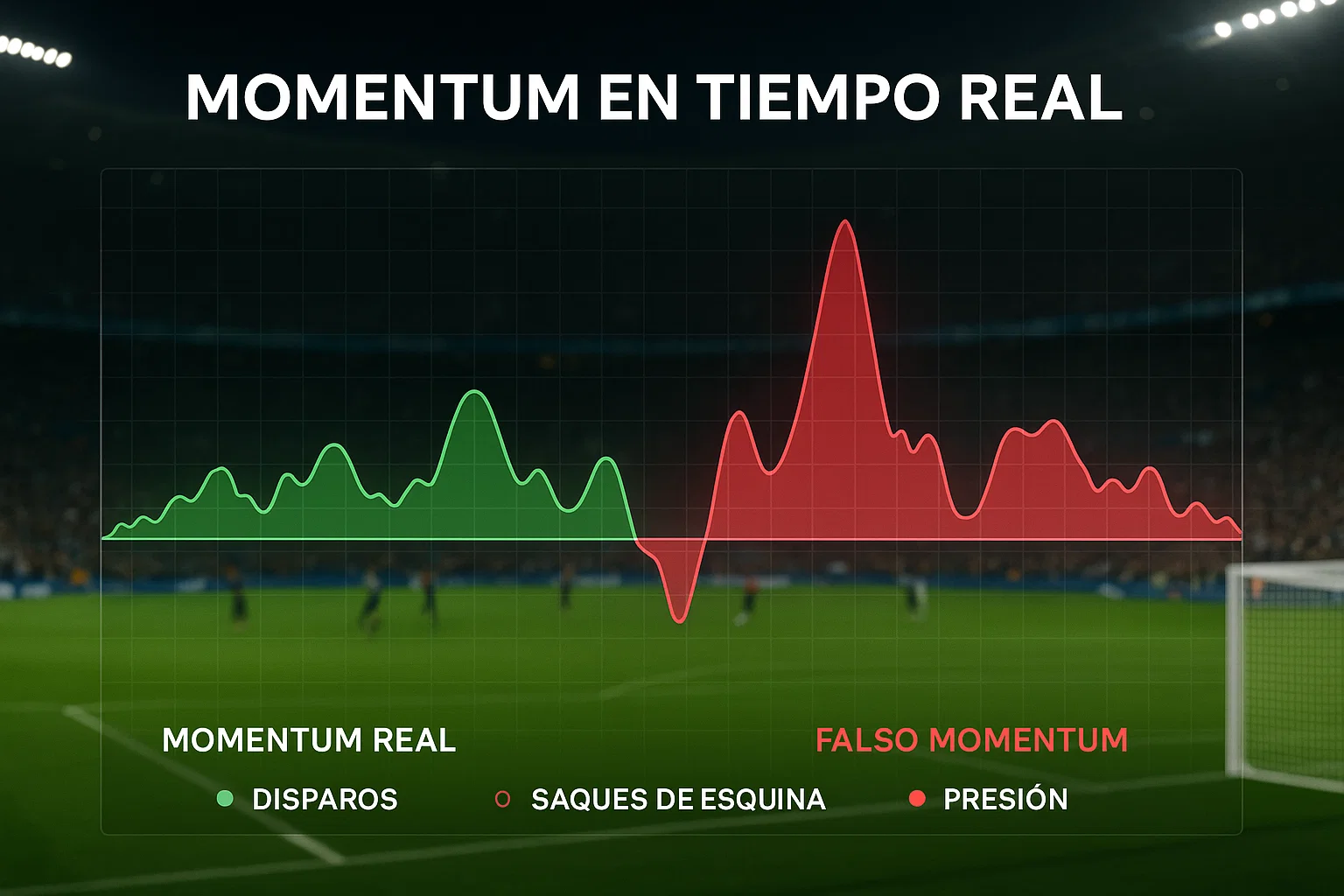Lectura del momentum en tiempo real - diferencia entre momentum real y falso en apuestas en vivo