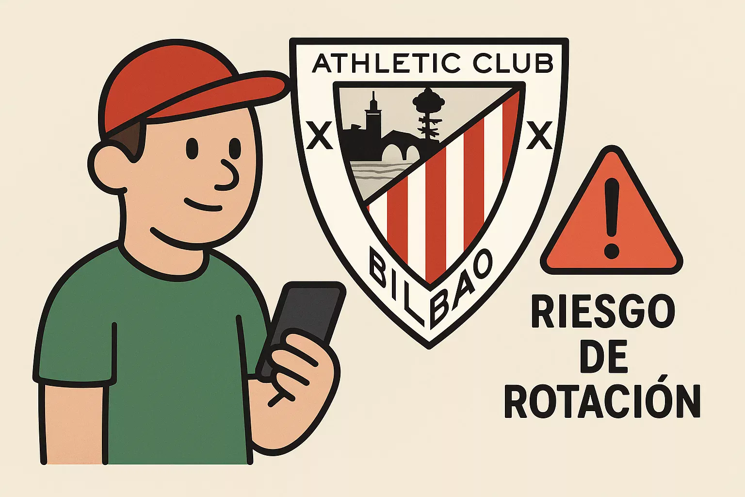 Concepto de estrategia de rotación entre Champions League y La Liga para apuestas